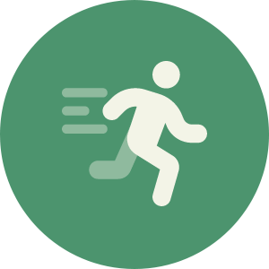 Running person icon